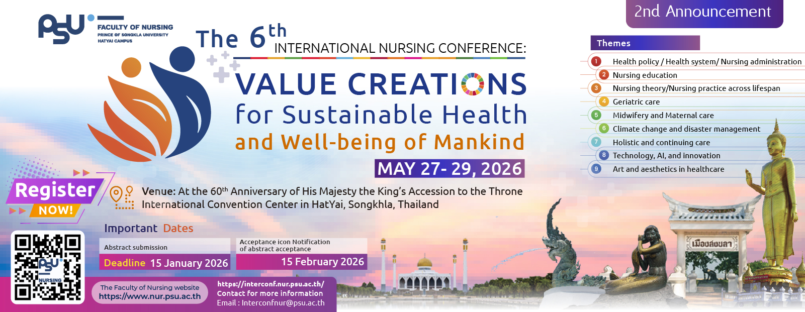 The 6th International Nursing Conference 2026 |Faculty of Nursing, PSU
